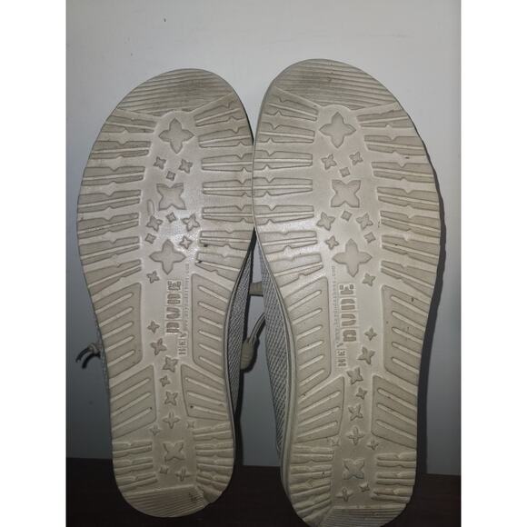 Hey Dude Slip On Shoes Mens Size 8 Wally Sox Casual Mesh Shoes Beige - Picture 14 of 16